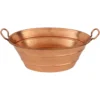 Premier Copper Products 19" Oval Copper Bathroom Sink, Polished Copper, VOB16PC