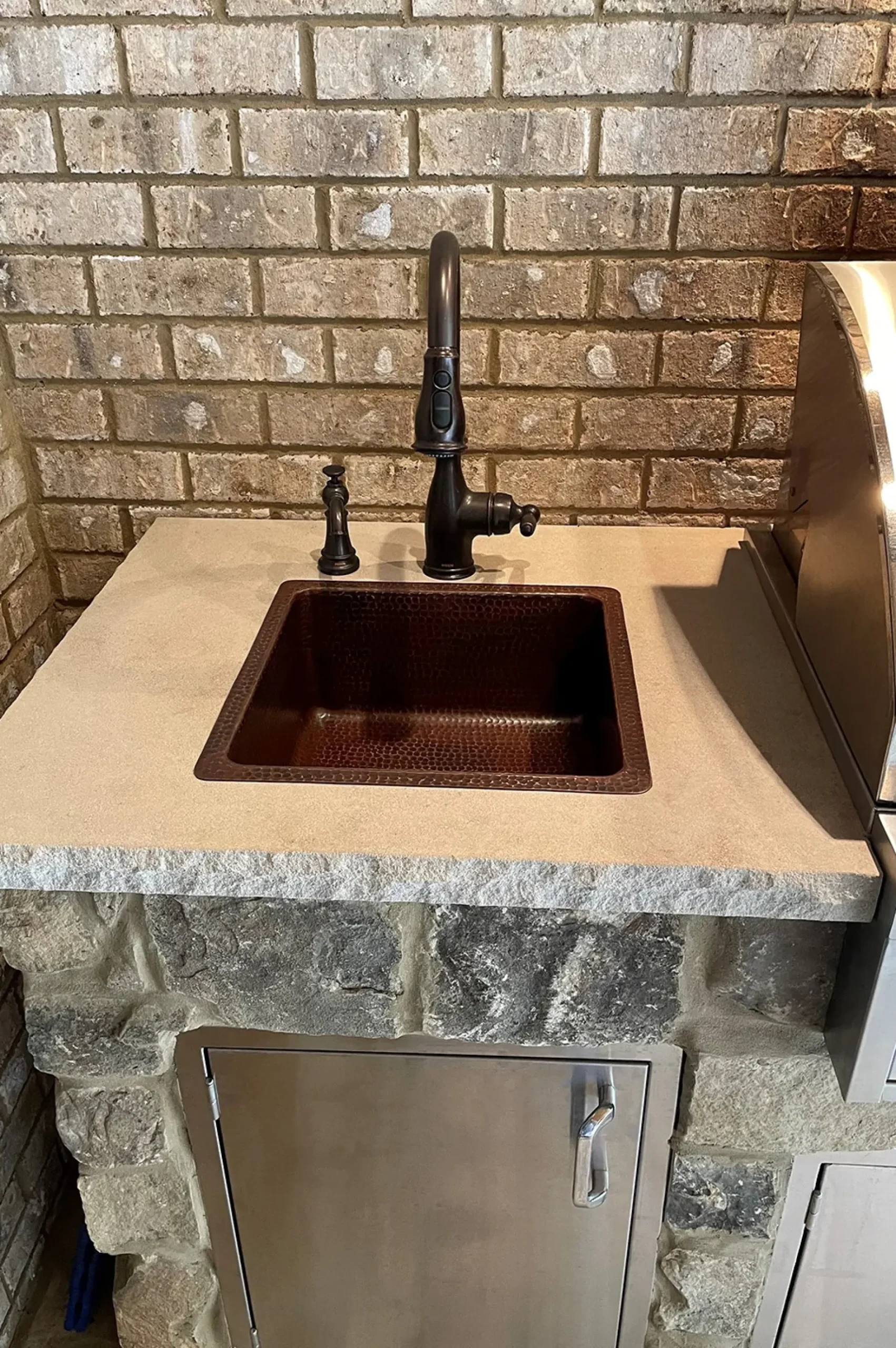 Premier Copper Products 16" Copper Bar/Prep Sink, Oil Rubbed Bronze, BS16DB3