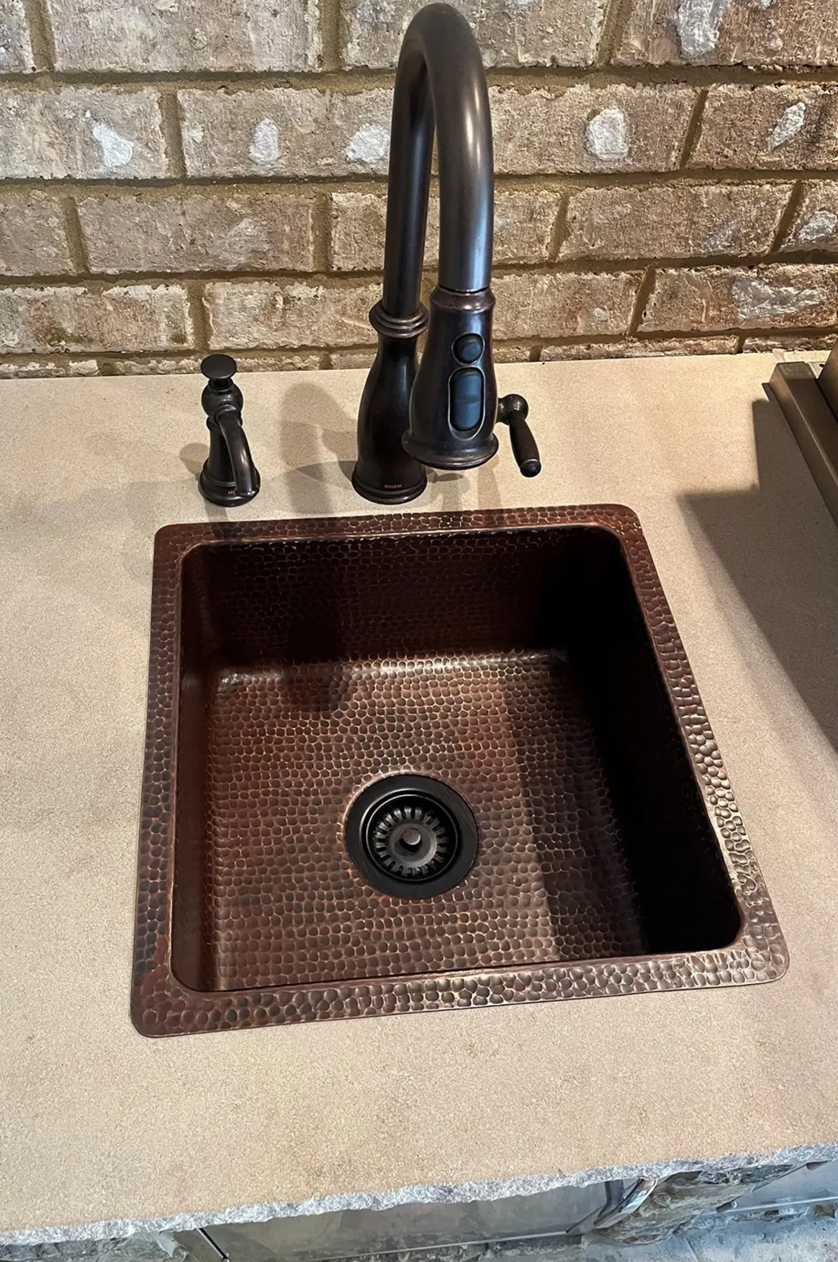 Premier Copper Products 16" Copper Bar/Prep Sink, Oil Rubbed Bronze, BS16DB3