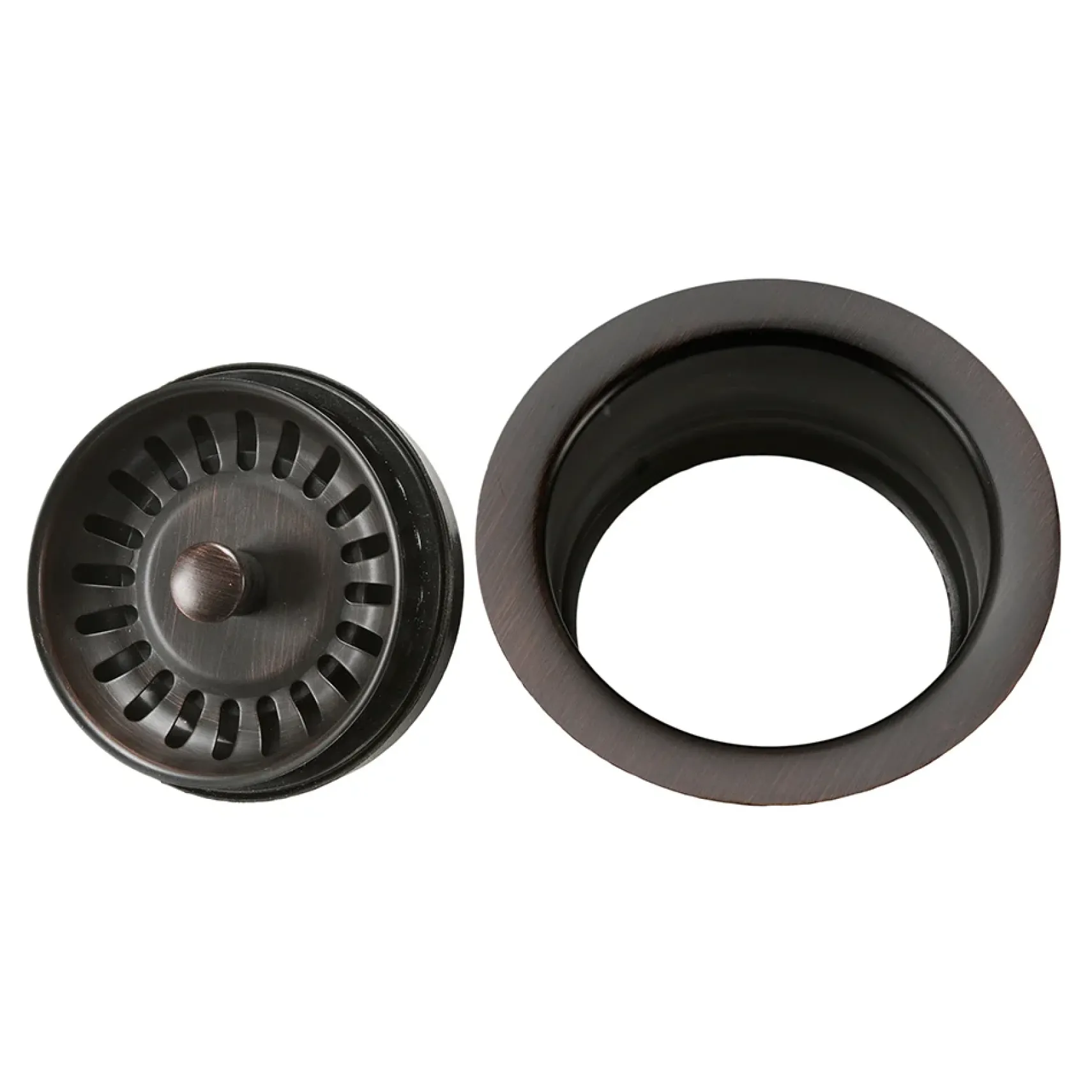 Premier Copper Products 33" Hammered Copper Kitchen Single Basin Sink with Matching Drain and Accessories, Oil Rubbed Bronze, KSP3_KSFDB33229