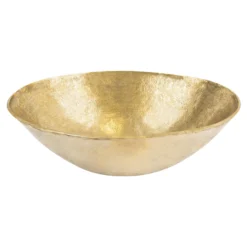 Premier Copper Products 17" x 12" Oval Vessel - Above Counter Terra Firma Brass Bathroom Sink, TFVO17PB