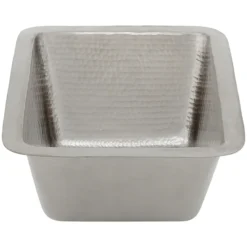Premier Copper Products 17" Copper Bar/Prep Sink, Nickel, BRECEN3