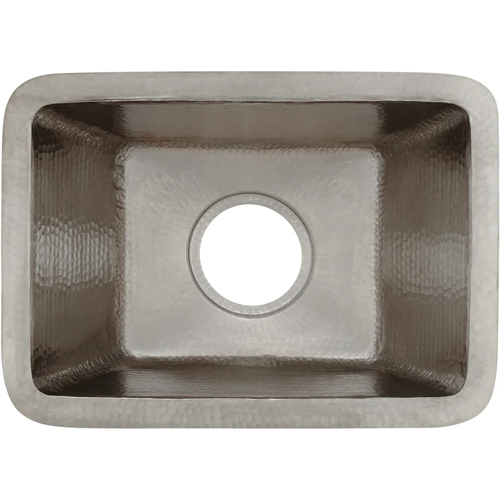 Premier Copper Products 17" Copper Bar/Prep Sink, Nickel, BRECEN3