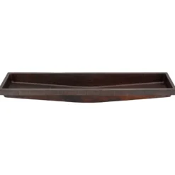 Premier Copper Products 60" Rectangle Copper Bathroom Sink, Oil Rubbed Bronze, VREC60SKDB