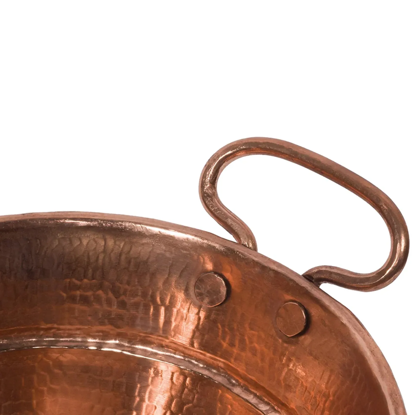 Premier Copper Products 16" Oval Bucket Vessel Hammered Copper Bathroom Sink with Handles in Polished Copper, Matching Drain and Accessories, BSP5_VOB16PC-P