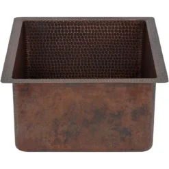 Premier Copper Products 20" Copper Bar/Prep Sink, Oil Rubbed Bronze, BREC20DB