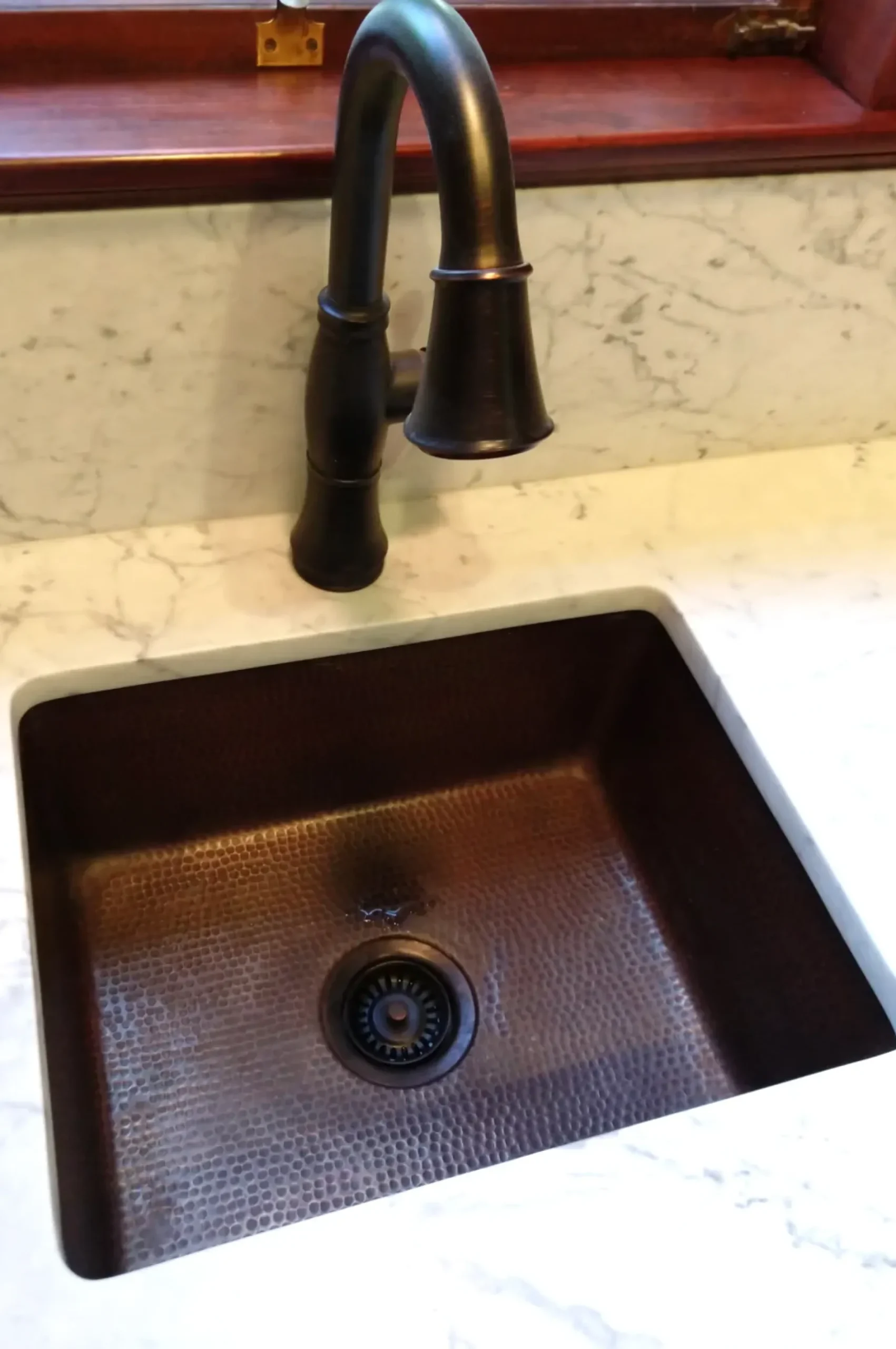 Premier Copper Products 20" Copper Bar/Prep Sink, Oil Rubbed Bronze, BREC20DB