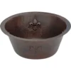 Premier Copper Products 16" Copper Bar/Prep Sink, Oil Rubbed Bronze, BR16FDB2