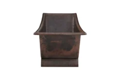 Premier Copper Products 67" Hammered Copper Canoa Single Slipper Bathtub, BTSC67DB