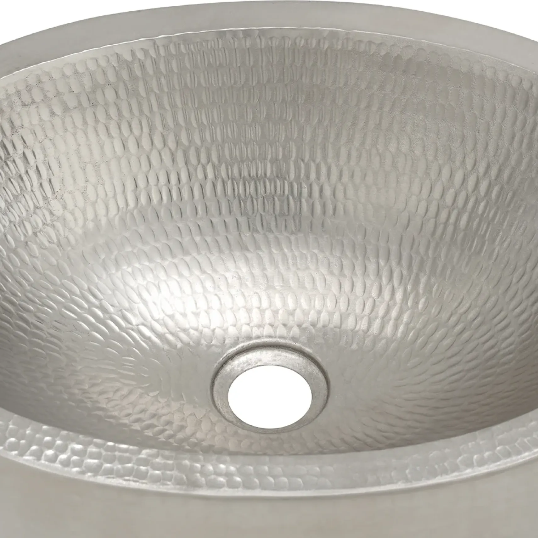 Premier Copper Products 17" Oval Copper Bathroom Sink, Nickel, VO17SKEN