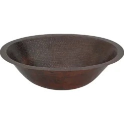 Premier Copper Products 20" Oval Copper Bathroom Sink