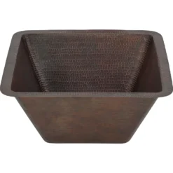 Premier Copper Products 17" Copper Bar/Prep Sink, Oil Rubbed Bronze, BS17DB