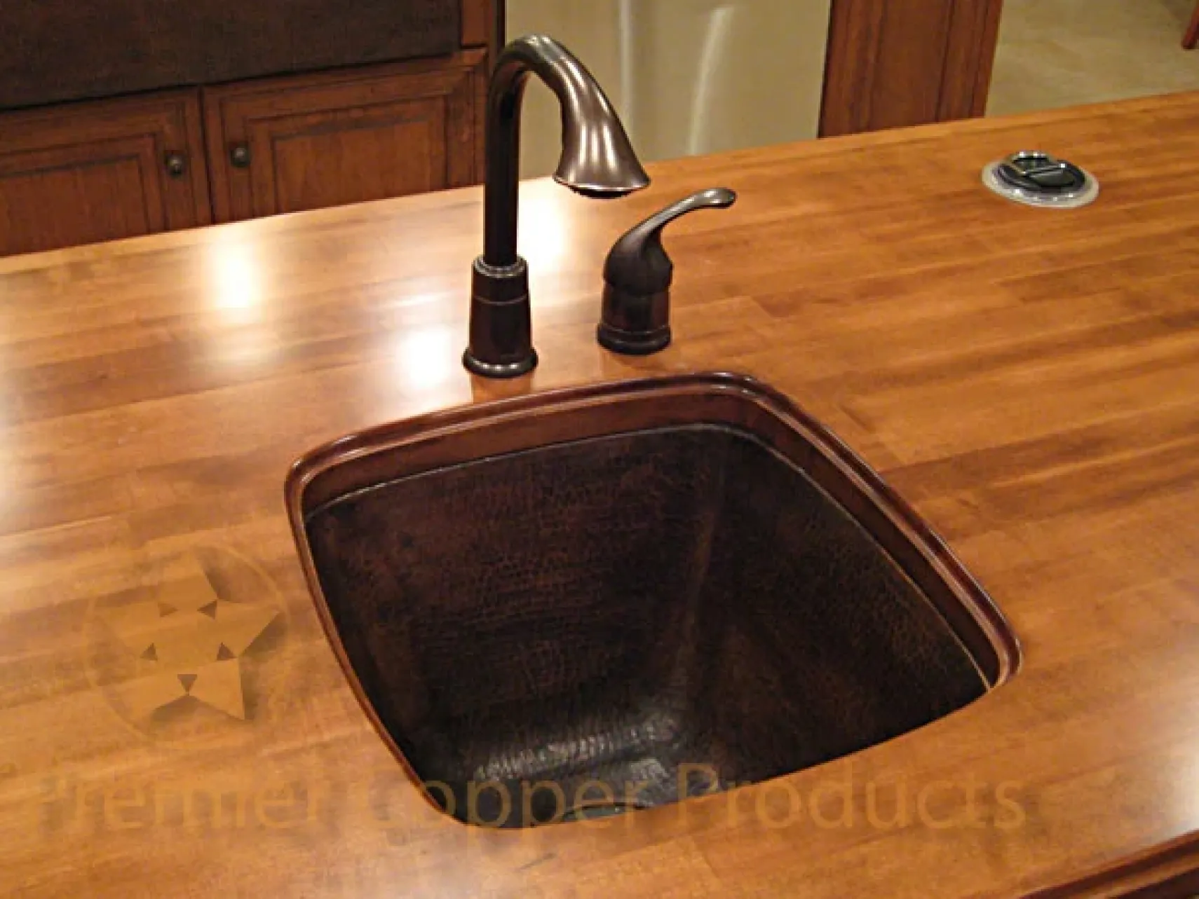Premier Copper Products 17" Copper Bar/Prep Sink, Oil Rubbed Bronze, BS17DB
