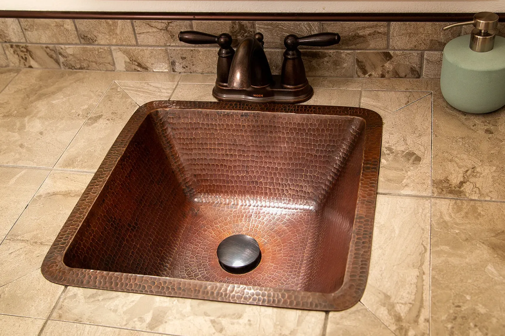 Premier Copper Products 17" Copper Bar/Prep Sink, Oil Rubbed Bronze, BS17DB