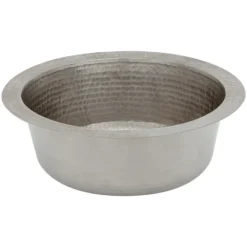 Premier Copper Products 12" Copper Bar/Prep Sink, Nickel, BR12EN2