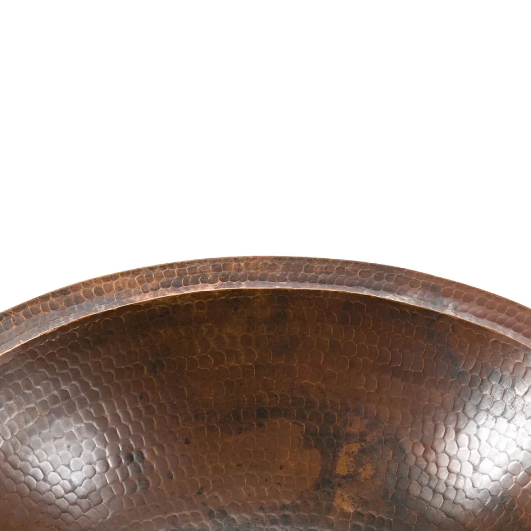 Premier Copper Products 17" Oval Under Counter Hammered Copper Bathroom Sink, Matching Drain and Accessories, Oil Rubbed Bronze, BSP5_LO17FDB-P