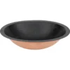Premier Copper Products 19" x 14" Oval Dual - Undermount or Drop In Copper Bathroom Sink, Glazed Black, 17 Gauge, LO19FBLK