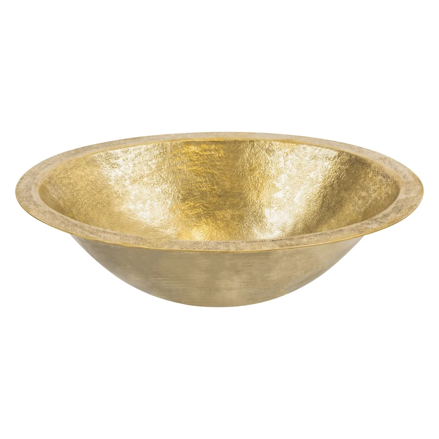 Premier Copper Products 19" x 14" Oval Dual - Undermount or Drop In Terra Firma Brass Bathroom Sink, TFLO19FPB