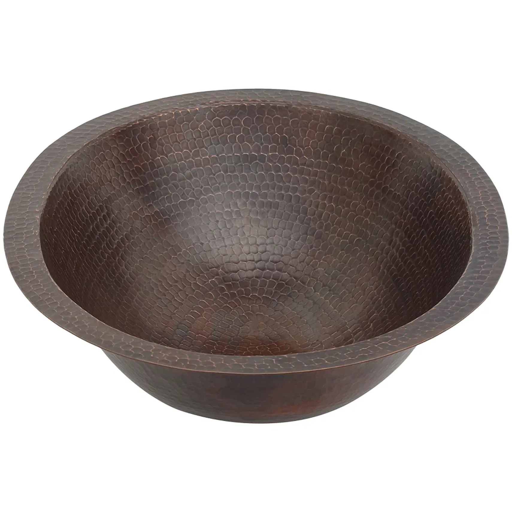Premier Copper Products 19" Oval Copper Bathroom Sink, Oil Rubbed Bronze, LO19FDB