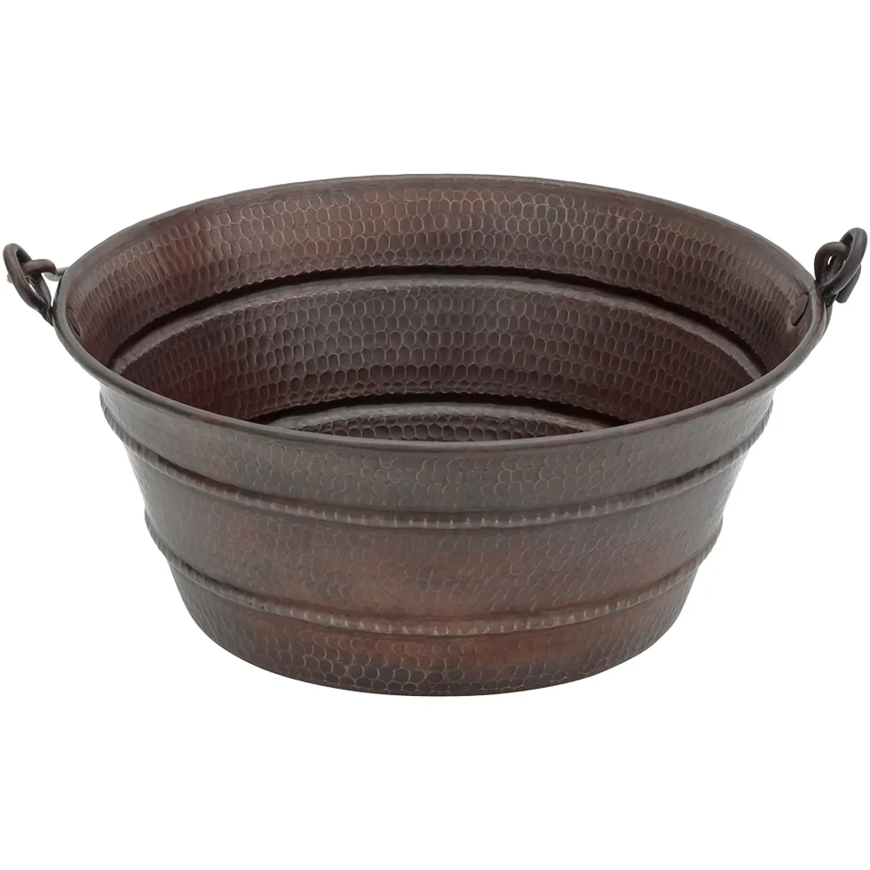 Premier Copper Products 16" Round Vessel - Above Counter Copper Bathroom Sink, Oil Rubbed Bronze, 16 Gauge, VR16BUDB