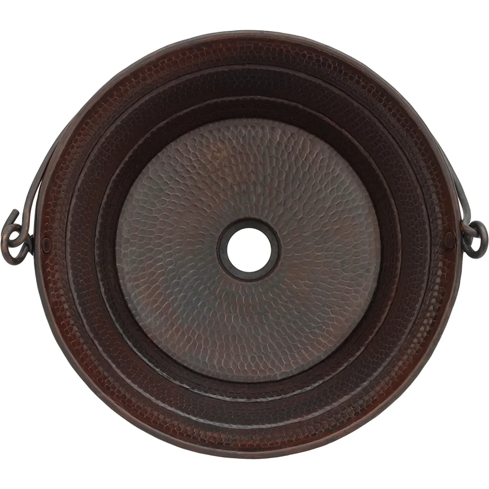 Premier Copper Products 16" Round Vessel - Above Counter Copper Bathroom Sink, Oil Rubbed Bronze, 16 Gauge, VR16BUDB