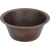 Premier Copper Products 16" Copper Bar/Prep Sink, Oil Rubbed Bronze, BR16DB3