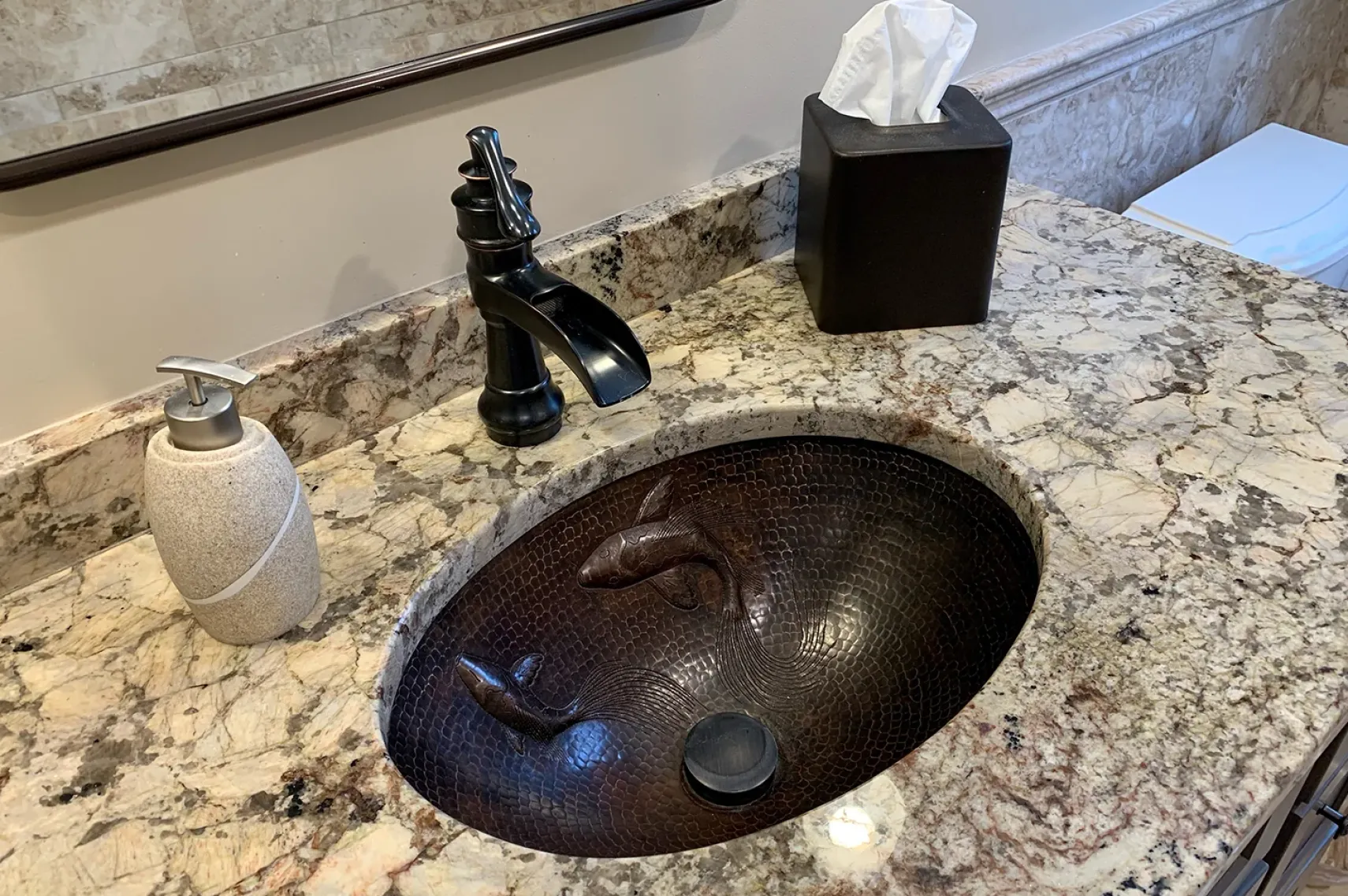 Premier Copper Products 19" Oval Copper Bathroom Sink, Oil Rubbed Bronze, LO19FKOIDB