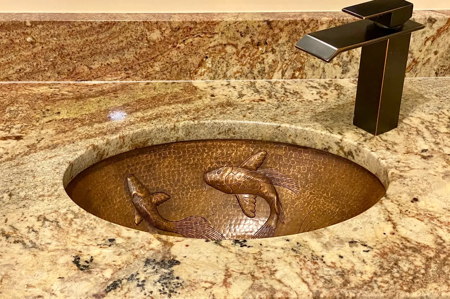Premier Copper Products 19" Oval Copper Bathroom Sink, Oil Rubbed Bronze, LO19FKOIDB