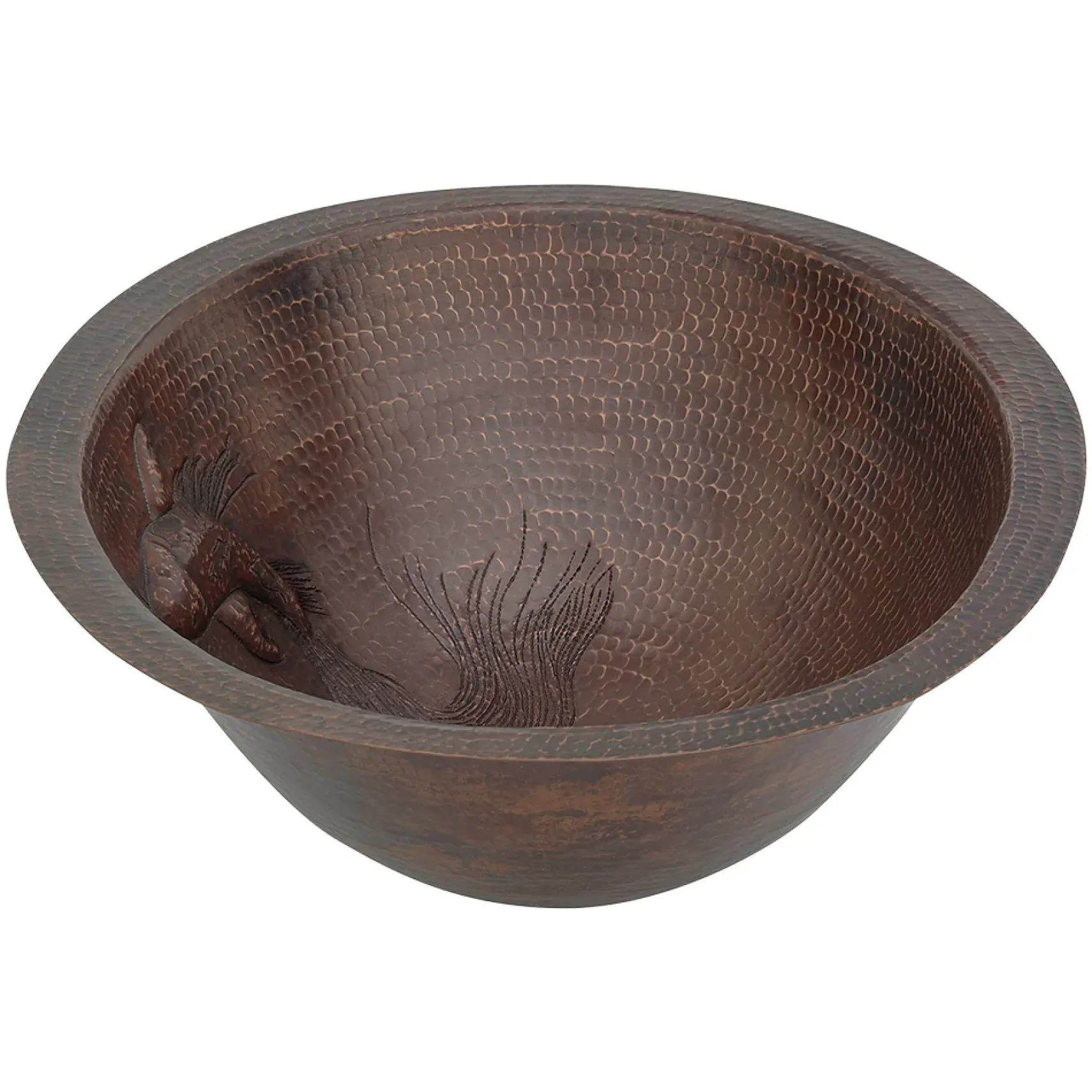 Premier Copper Products 19" Oval Copper Bathroom Sink, Oil Rubbed Bronze, LO19FKOIDB