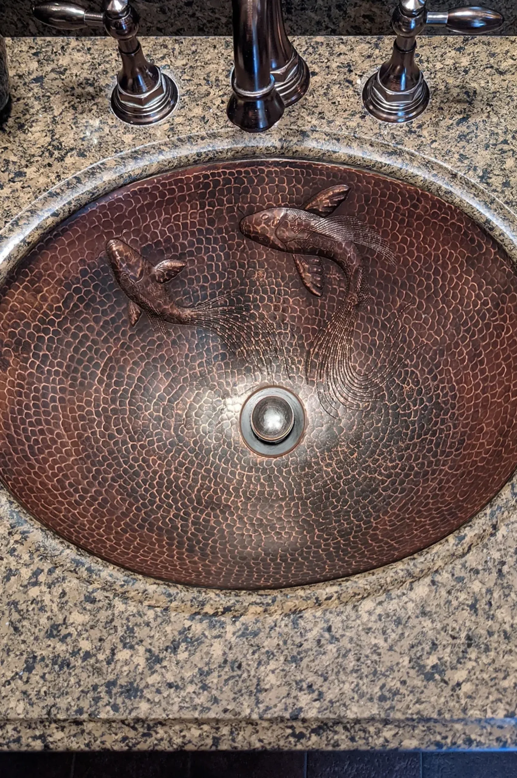 Premier Copper Products 19" Oval Copper Bathroom Sink, Oil Rubbed Bronze, LO19FKOIDB