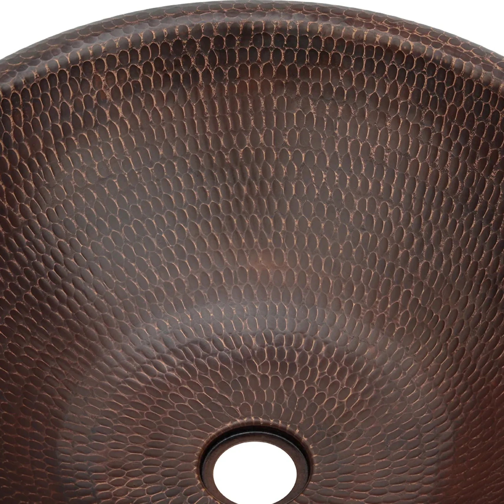 Premier Copper Products 17" Round Copper Bathroom Sink, Oil Rubbed Bronze, LR17RDB