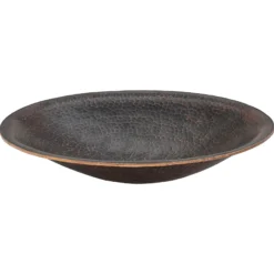 Premier Copper Products 20" Oval Copper Bathroom Sink, Oil Rubbed Bronze, PVOVAL20