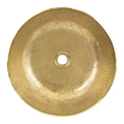 Premier Copper Products 17" Round Vessel - Above Counter Terra Firma Brass Bathroom Sink, TFVR17PB