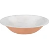 Premier Copper Products 19" x 14" Oval Dual - Undermount or Drop In Copper Bathroom Sink, Glazed White, 17 Gauge, LO19FWHT