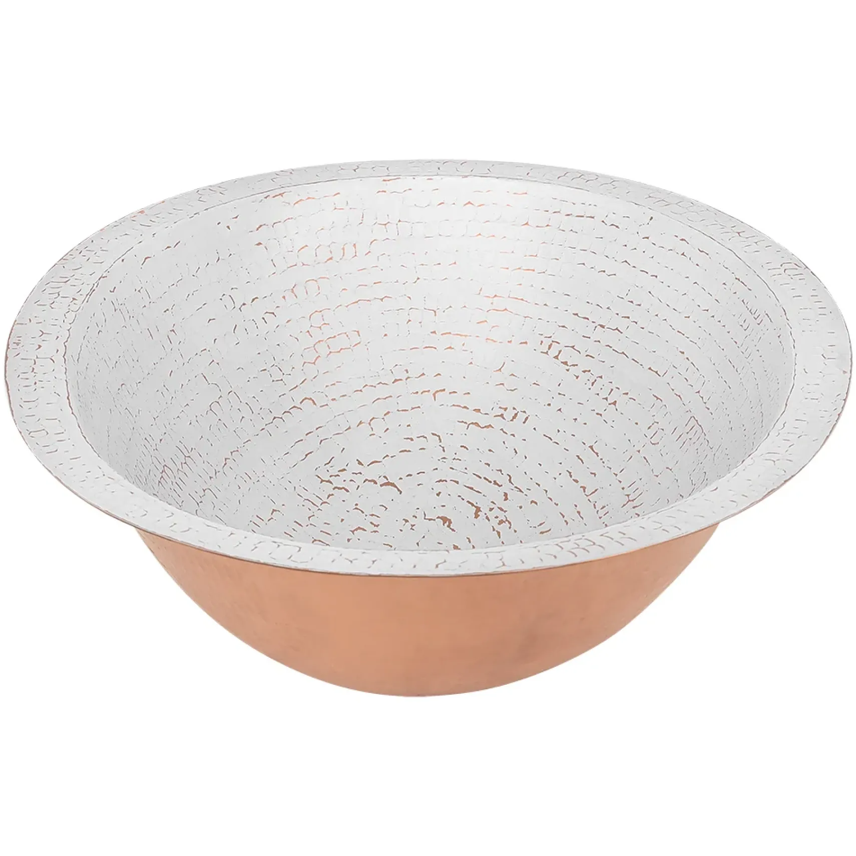 Premier Copper Products 19" x 14" Oval Dual - Undermount or Drop In Copper Bathroom Sink, Glazed White, 17 Gauge, LO19FWHT