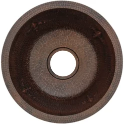 Premier Copper Products 16" Copper Bar/Prep Sink, Oil Rubbed Bronze, BR16FDB3