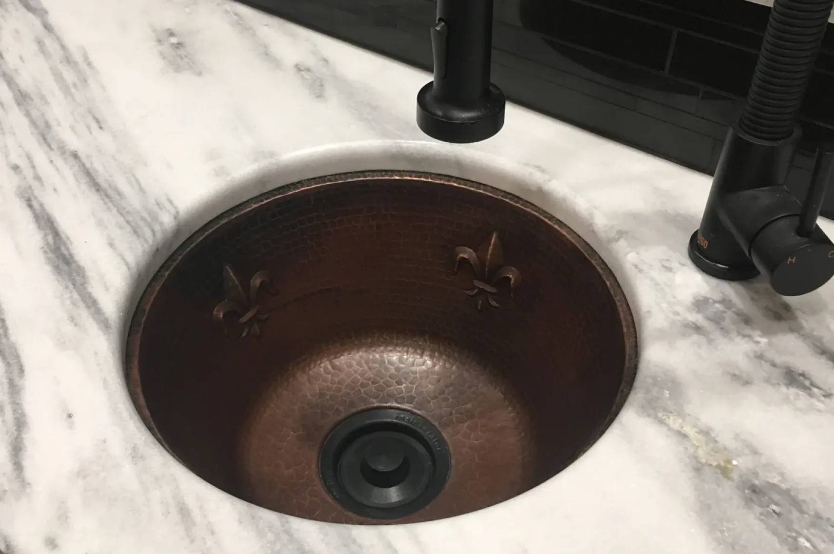 Premier Copper Products 16" Copper Bar/Prep Sink, Oil Rubbed Bronze, BR16FDB3
