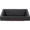 Premier Copper Products 19" x 16" Rectangle Vessel - Above Counter Copper Bathroom Sink, Glazed Black, 17 Gauge, VREC19SKBLK
