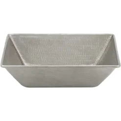 Premier Copper Products 17.25" x 13.25" Rectangle Vessel - Above Counter Copper and Nickel Bathroom Sink, 17 Gauge, VREC17WEN