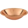 Premier Copper Products 19" Oval Copper Bathroom Sink, Polished Copper, LO19RPC