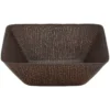 Premier Copper Products 15" Square Copper Bathroom Sink, Oil Rubbed Bronze, VSQ14BDB