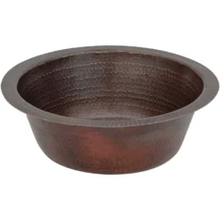 Premier Copper Products 14" Copper Bar/Prep Sink, Oil Rubbed Bronze, BR14DB2