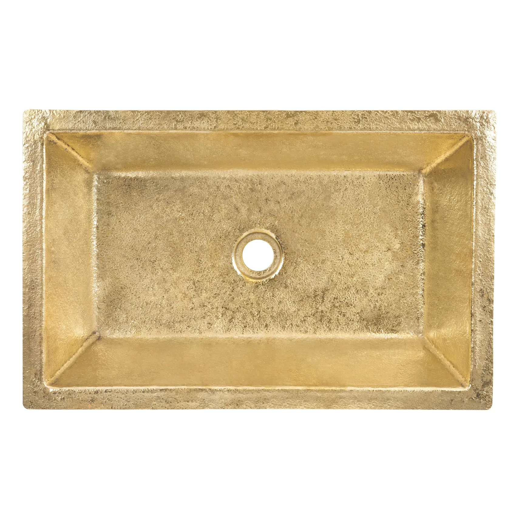 Premier Copper Products 22" x 14" Rectangle Dual - Undermount or Drop In Terra Firma Brass Bathroom Sink, TFLREC22PB