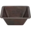 Premier Copper Products 15" Copper Bar/Prep Sink, Oil Rubbed Bronze, BS15DB3