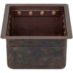 Premier Copper Products 16" Copper Bar/Prep Sink, Oil Rubbed Bronze, BREC16DBBS