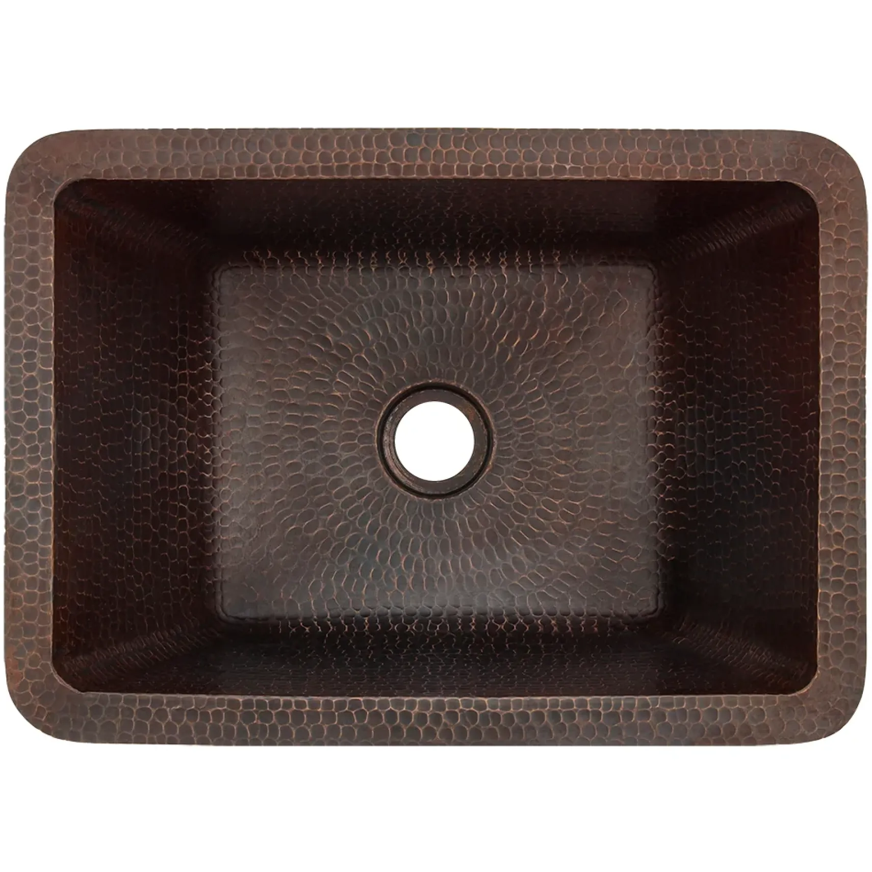 Premier Copper Products 17" Rectangle Copper Bathroom Sink, Oil Rubbed Bronze, LRECDB