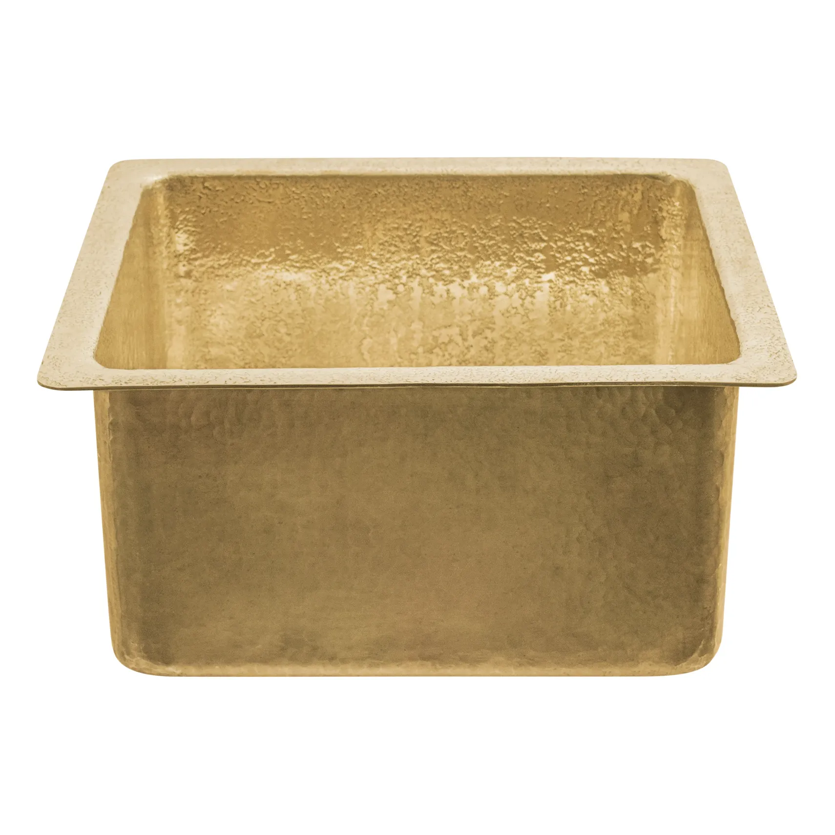 Premier Copper Products 16" Rectangle Terra Firma Brass Bar/Prep Sink, TFBREC16PB
