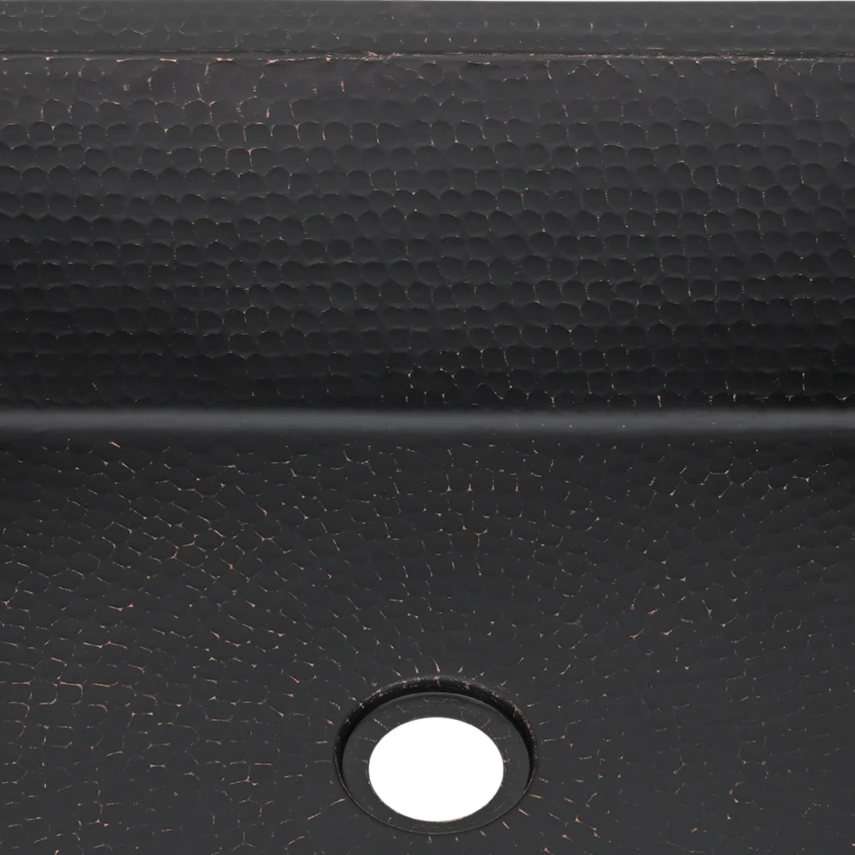 Premier Copper Products 19" x 16" Rectangle Dual - Undermount or Drop In Copper Bathroom Sink, Glazed Black, 17 Gauge, LREC19BLK
