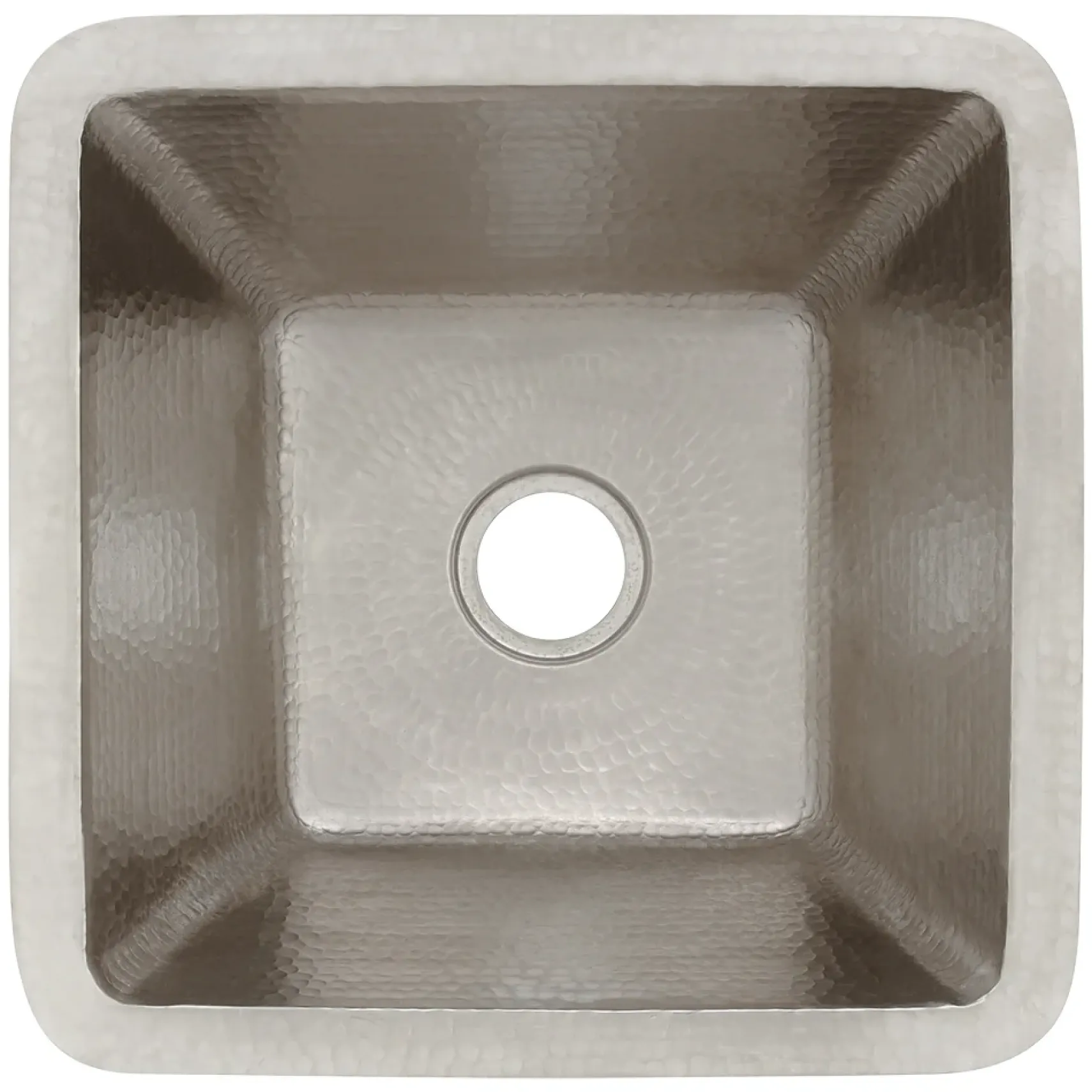 Premier Copper Products 15" Copper Bar/Prep Sink, Nickel, BS15EN2