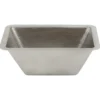 Premier Copper Products 17" Rectangle Copper Bathroom Sink, Nickel, LRECEN